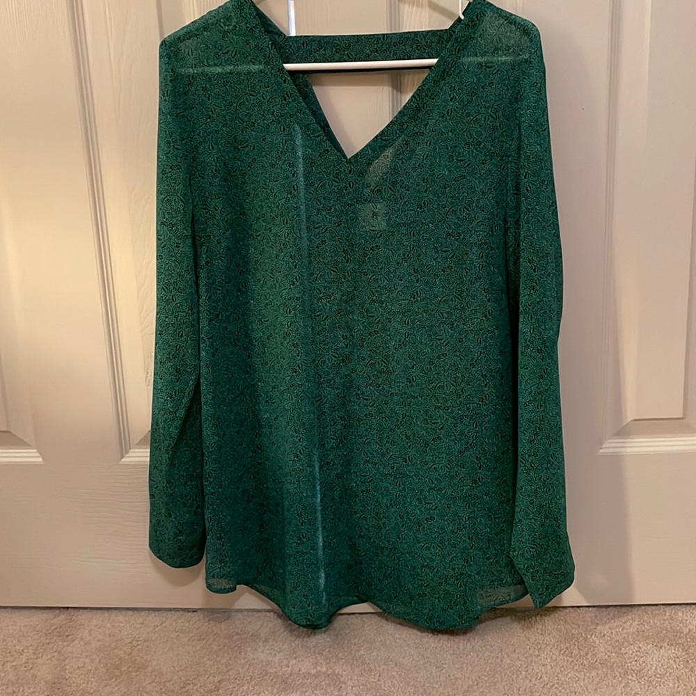 EUC Cabi sheer tunic top